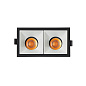 ART-SQ-180x2 LED светильник встраиваемый полуповоротный Downlight   -  Встраиваемые светильники 